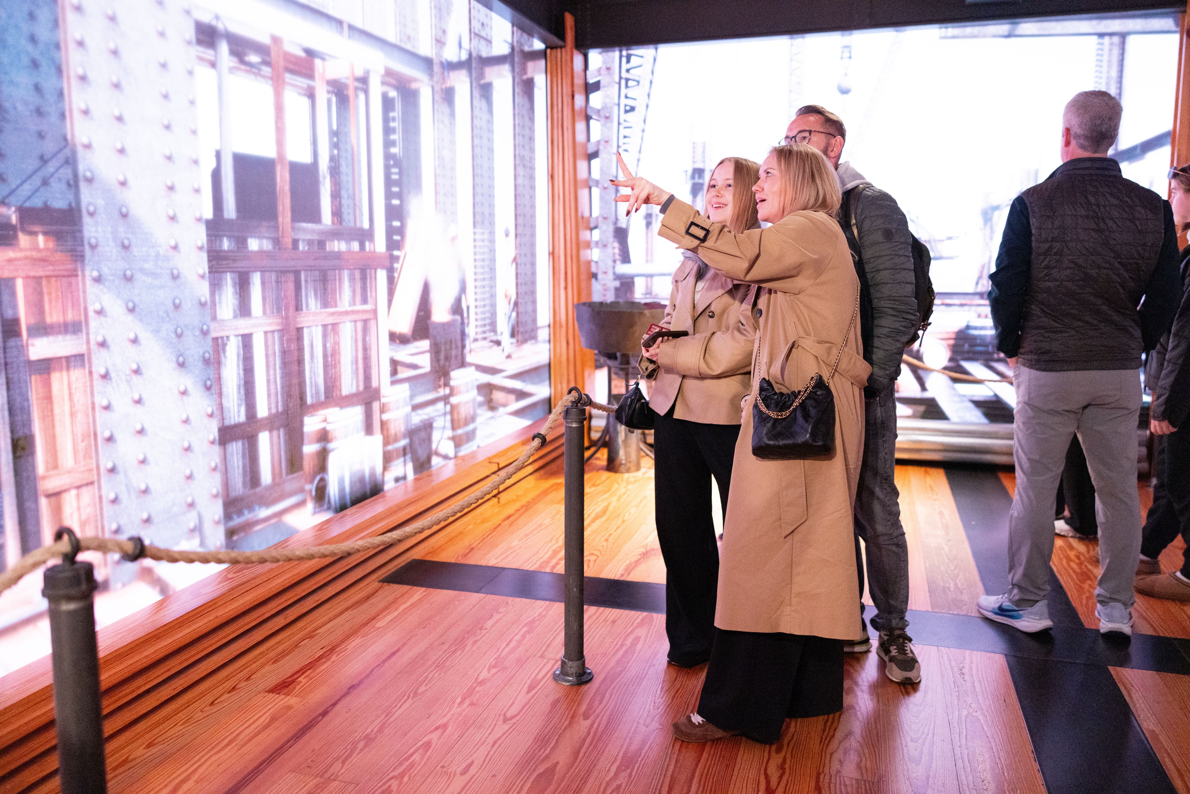 People at construction at the Empire State Building