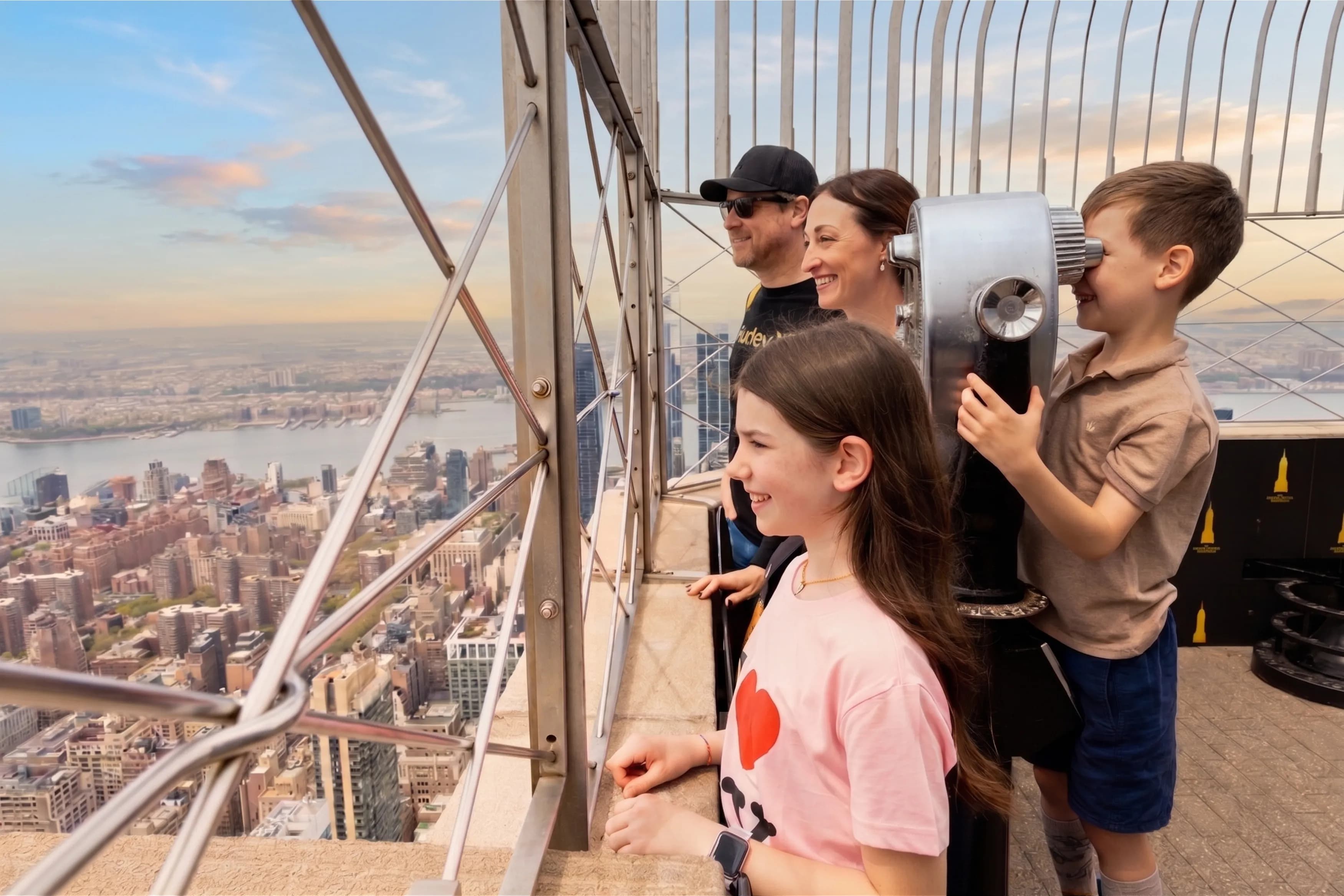 People on the Empire State Building's NYC 86th Floor Observation Deck